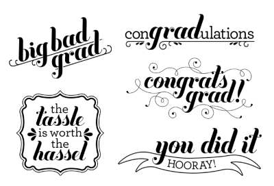 MDS to the rescue! You Go Grad Stamp Brush Set.